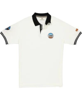 Polo legende checker 24H Le mans ecru