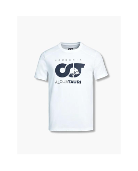 T-shirt gros logo AlphaTauri blanc