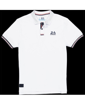 Polo pique 24H Le mans blanc