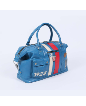 Sac cuir 24H LE MANS bleu