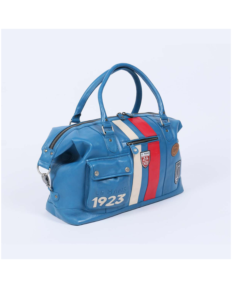 Sac cuir 24H LE MANS bleu