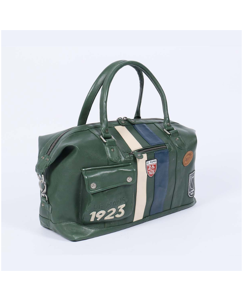 Sac cuir 24H LE MANS vert