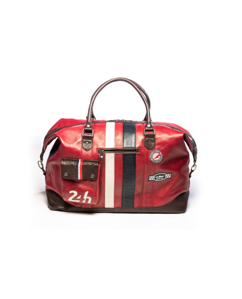 Sac Cuir 24h WE 72 rouge foncé