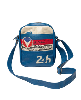 Sac  bandoulière cuir 24H LE MANS bleu