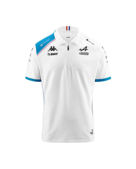 Polo official team Alpine blanc