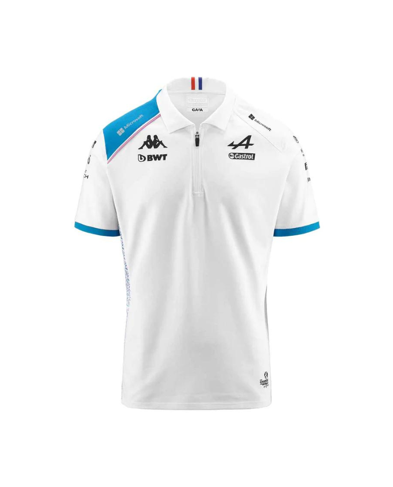 Polo official team Alpine blanc