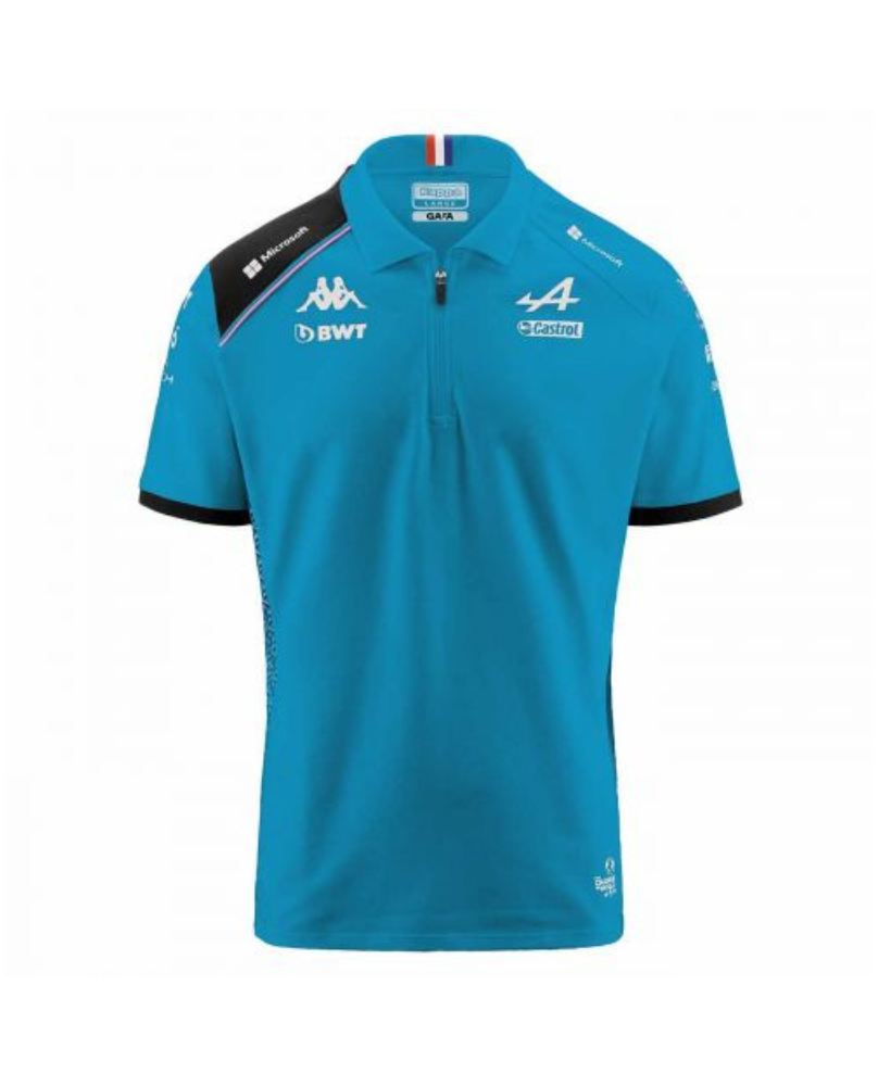 Polo official team Alpine bleu