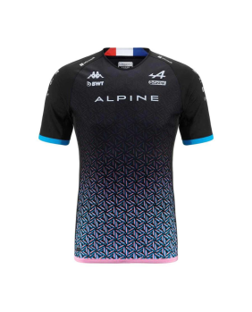 T-shirt Gasly team alpine noir-bleu