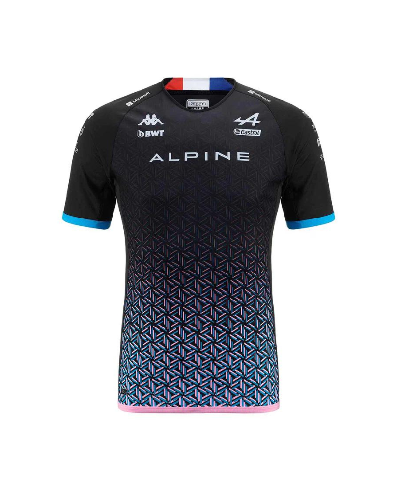 T-shirt Gasly team alpine noir-bleu