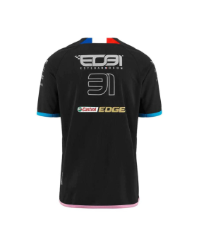 T-shirt kombat Ocon Team alpine noir