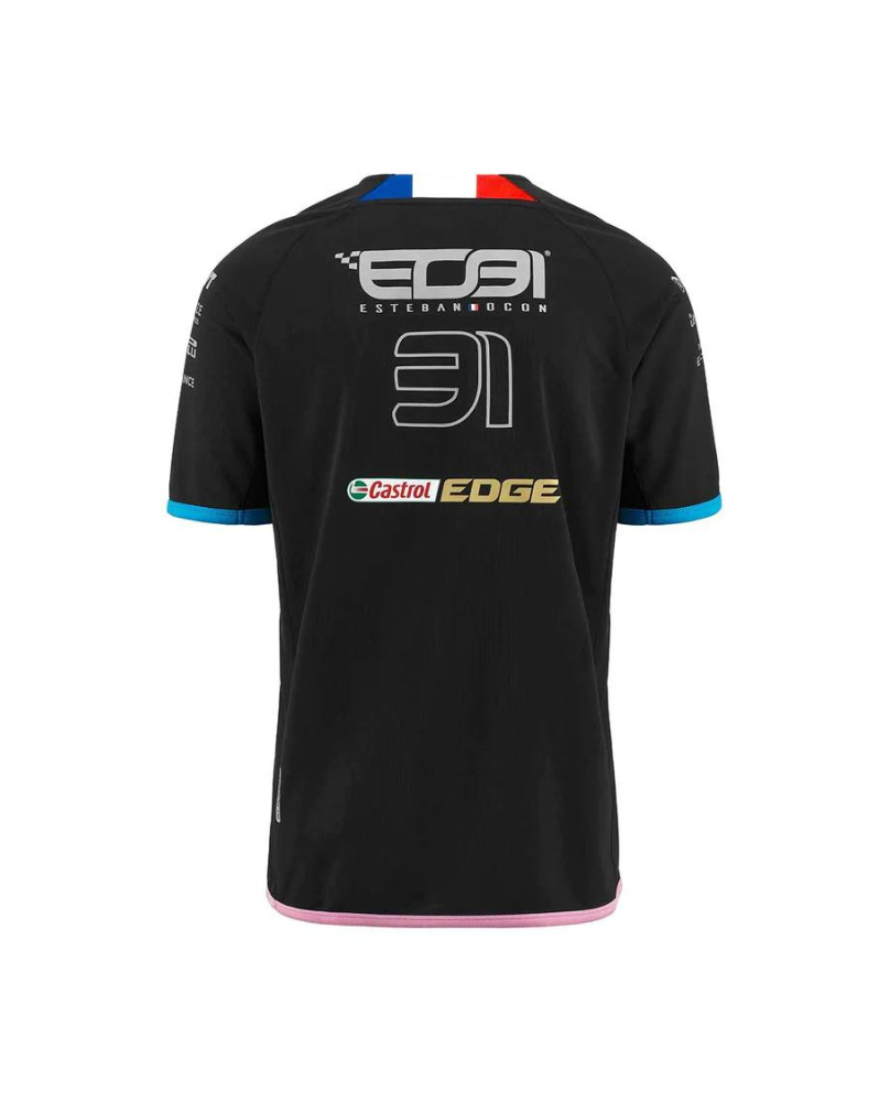 T-shirt kombat Ocon Team alpine noir