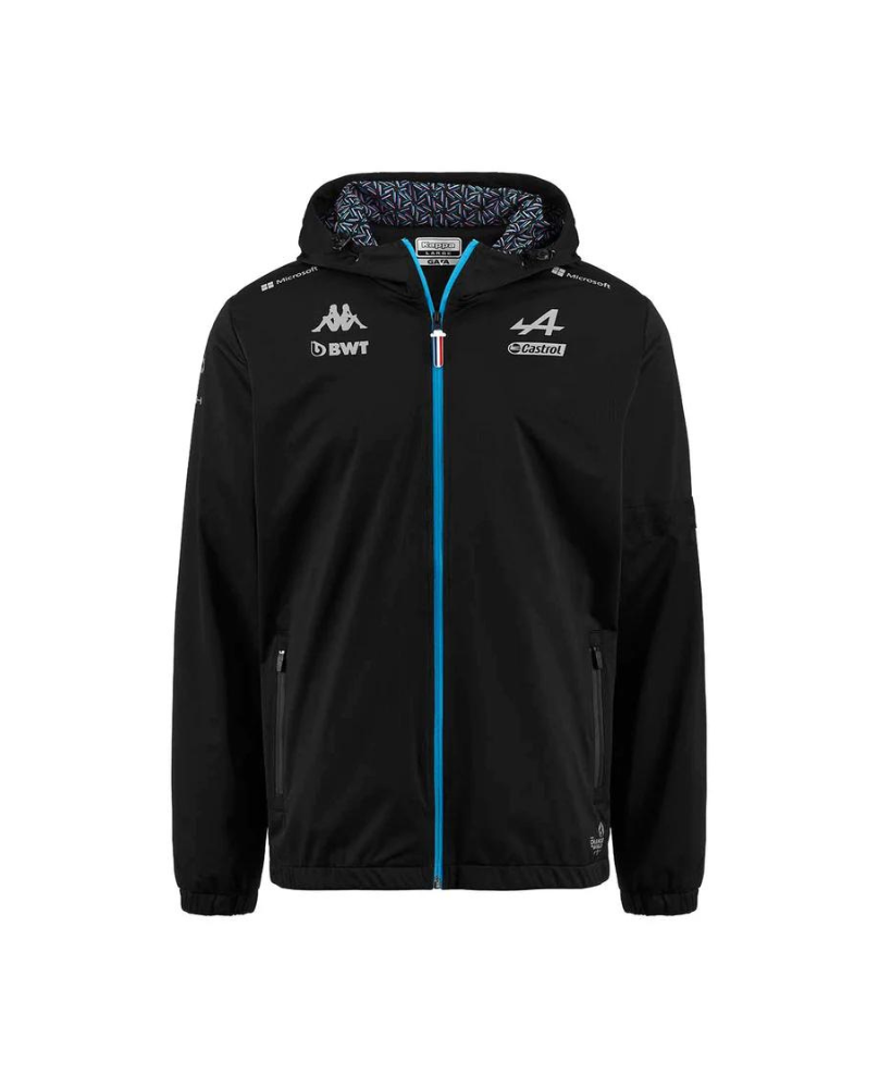 Veste capuche official team Alpine noire