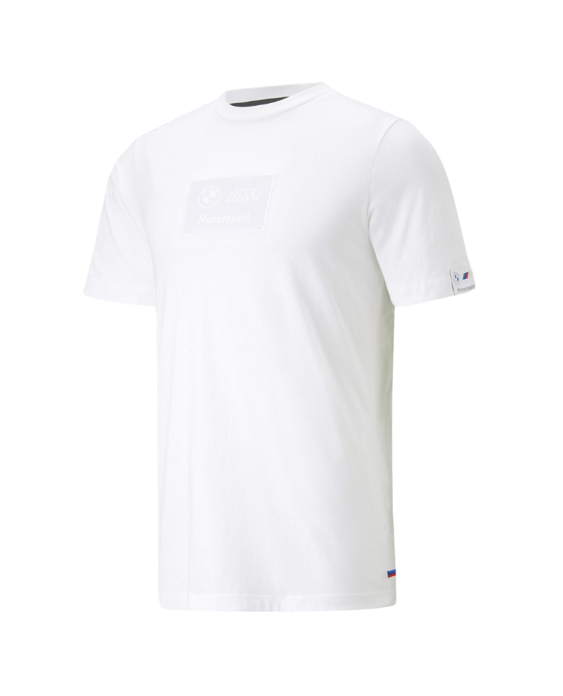T-shirt logo BMW blanc