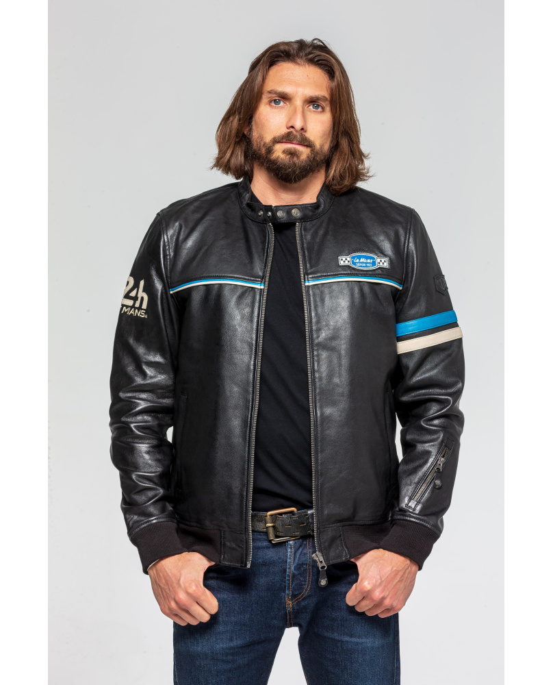 Blouson Cuir 24h Miles Noir