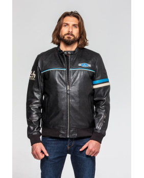 Blouson Cuir 24h Miles Noir