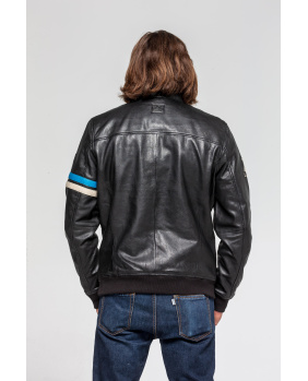 Blouson Cuir 24h Miles Noir