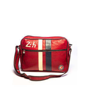 Sac Cuir 24H Messenger Rouge