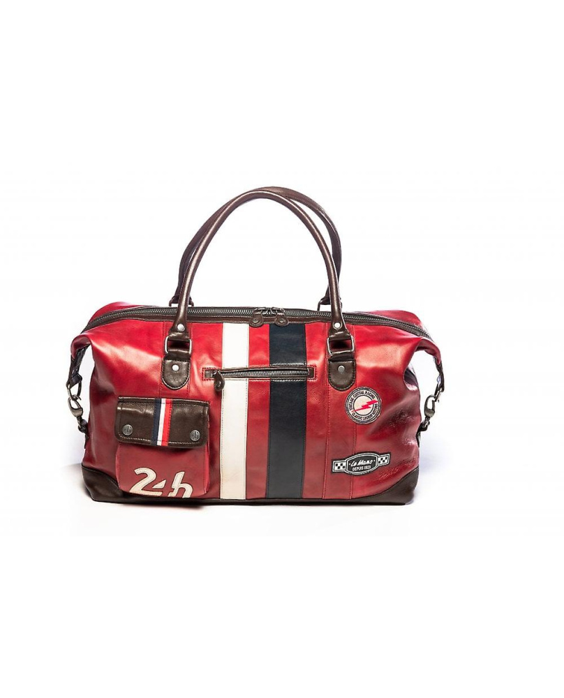 Sac Cuir 24h WE 48 rouge foncé