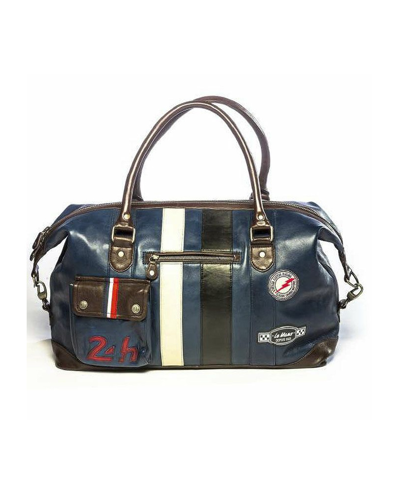 Sac Cuir 24h WE 72 bleu foncé