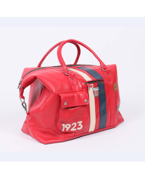 Sac cuir 24H LE MANS rouge