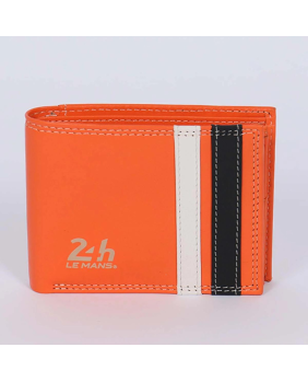 Porte feuille Cuir 24H Bignan Orange