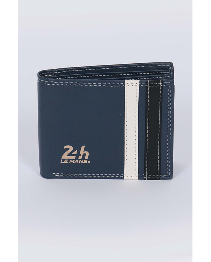 Porte feuille Cuir 24H Bignan Royal blue