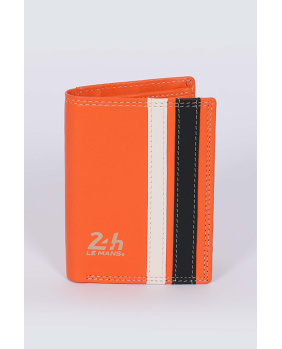 Porte feuille Cuir 24H Walcker Orange