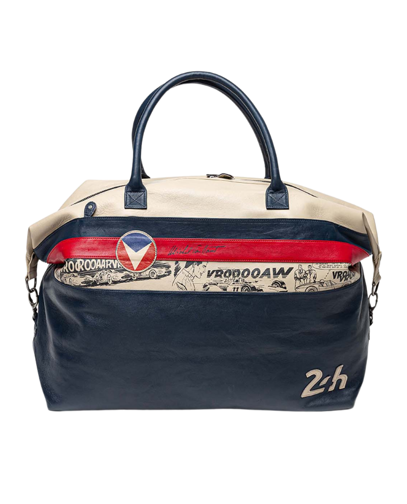 Sac cuir 24H Le Mans Michel Vaillant Royal Blue 72H