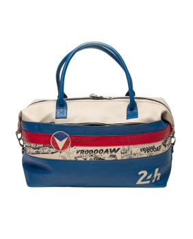 Sac bandoulière cuir 24H Le Mans Michel Vaillant Blue 48H