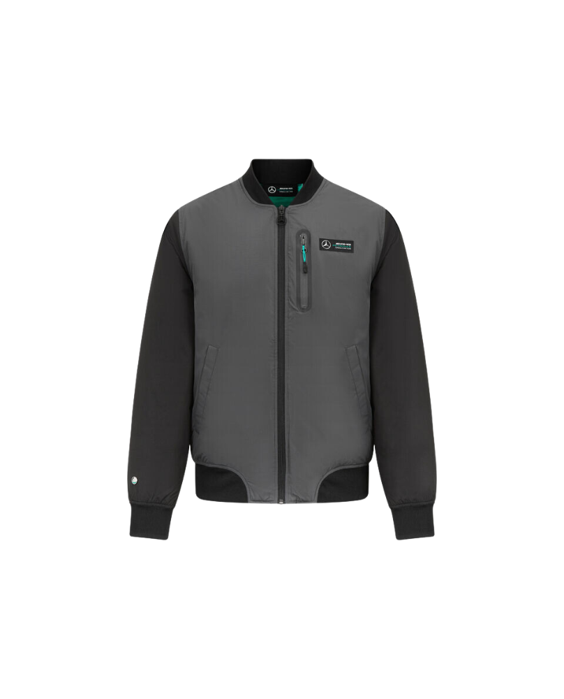 Bomber Mercedes Petronas gris-noir