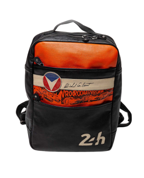 Sac à dos cuir 24 LE MANS noir