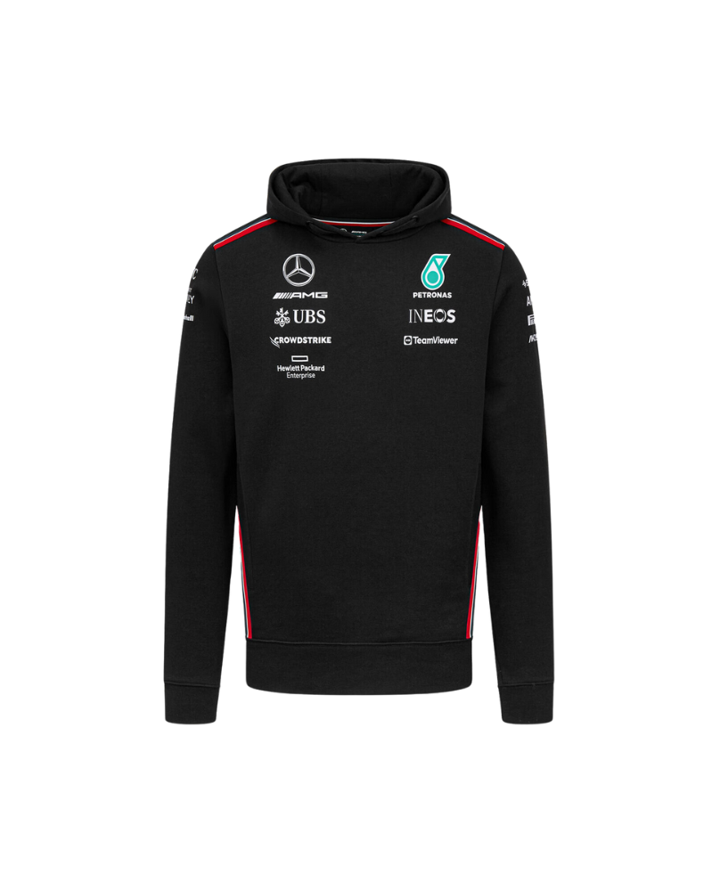 Sweat capuche team Mercedes noir