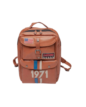 Sac a Dos Cuir Matt SMQ Havane