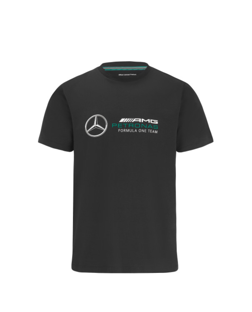 Tee shirt large Mercedes Petronas noir