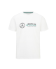 Tee shirt large Mercedes Petronas blanc