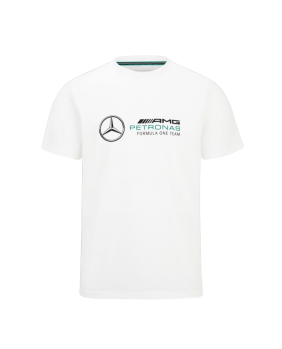 Tee shirt large Mercedes Petronas blanc