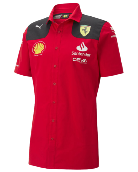 Chemise  FERRARI Team noir rouge